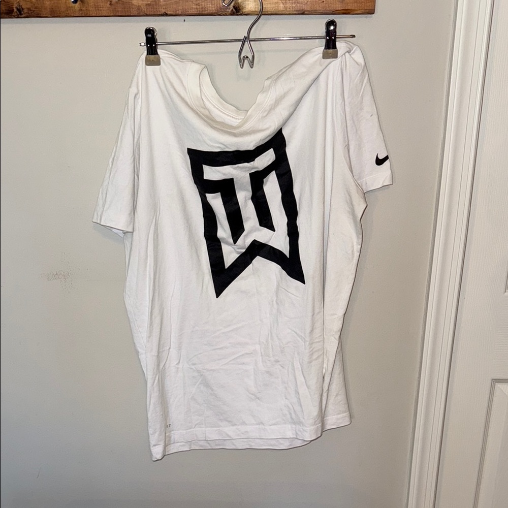 Nike White T-Shirt with Black Logo